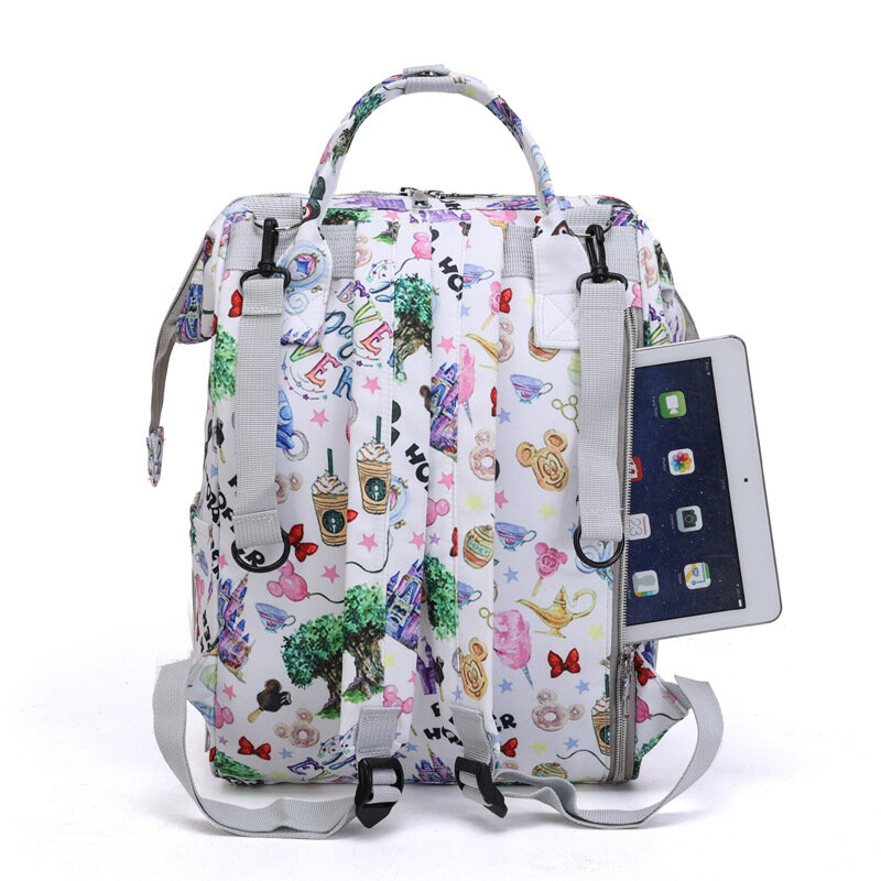 Сумка для мам Disney 2022, вместительный рюкзак для мам, модная сумка для коляски, многофункциональный ранец для детских подгузников