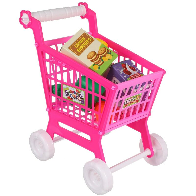 عربة تسوق للفتيات ، ألعاب للفتيات ، فاكهة التظاهر ، ألعاب للأطفال