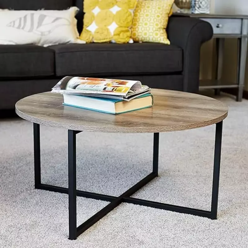 Household Essentials Coffee Table, Coastal Oak ，Living Room table sofa table