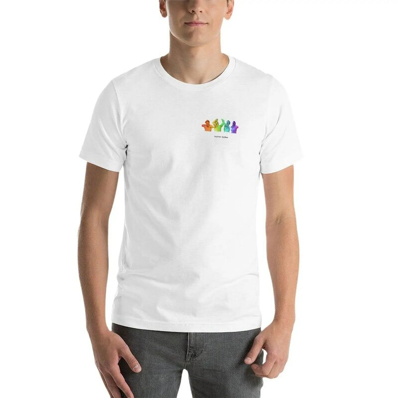 Camiseta de espectáculo de ritmos arcoíris para hombre, ropa estética en blanco, camisetas personalizadas, nuevas