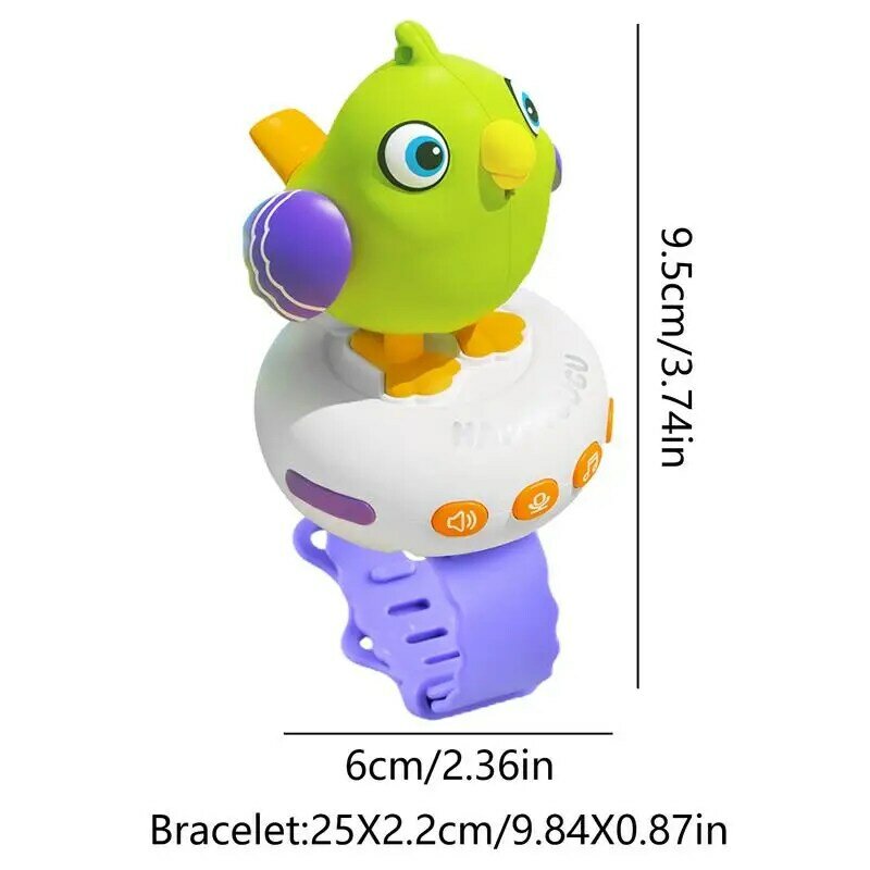 Reloj de juguete con silbato de pájaro para niños, reloj con cambio de Color sensible a la temperatura, divertido