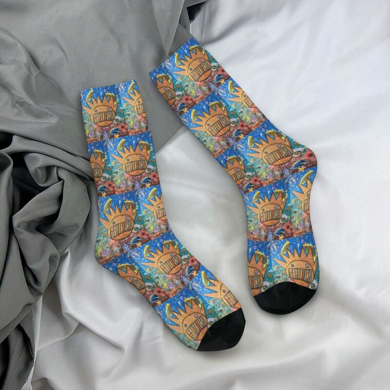 Boognish Art-Ween Sokken Harajuku Zweetabsorberende Kousen Hele Seizoen Lange Sokken Accessoires Voor Mannengeschenken