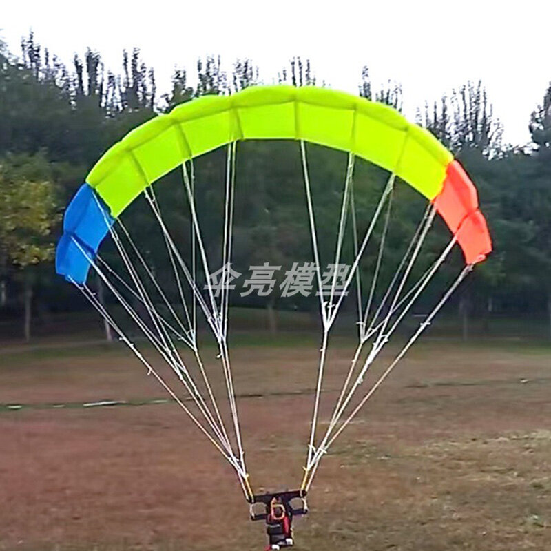 Mainan Model Paraglider bertenaga RC 1m Droneleaf1.0 berjalan anjing atau anak-anak parasut terbang Model cerah paralayang terbang