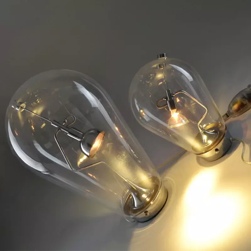 Moderne Touch Gevoelige Transparante Glazen Bureaulamp, Slaapkamer, Woonkamer, Studeerkamer, Restaurant, Koffiebar, Decoratieve Bureaulamp