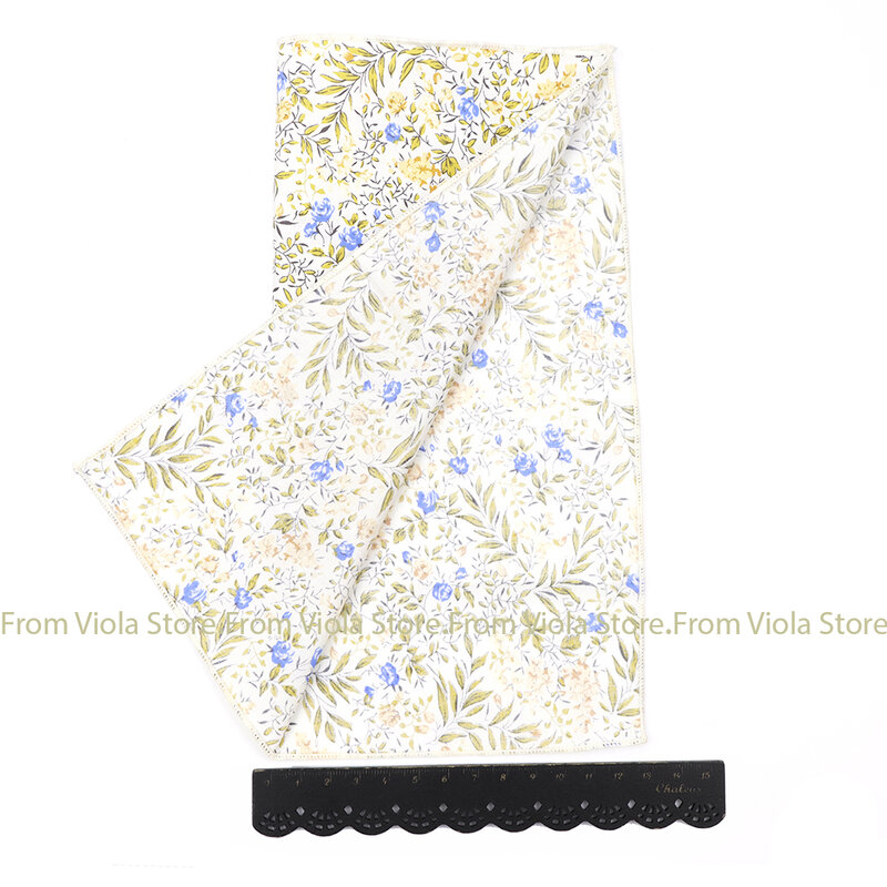 Популярный новый цветочный носовой платок из 100% хлопка Hankie 23 см для женщин и мужчин для свадебной вечеринки