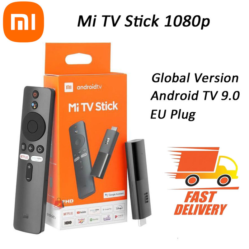Xiaomi-FDH HDR TV Stick, Android TV, Fades Core, Compatible HDMI, Bluetooth, Wifi, Netflix, Google Assistant, 1 Go + 8 Go, Version globale