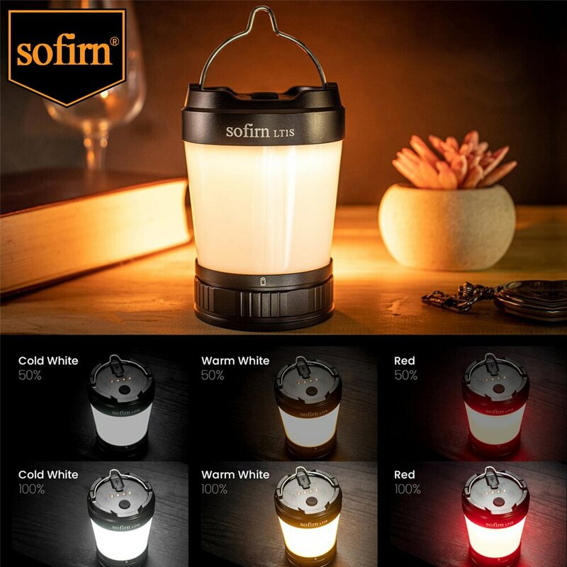Sofirn LT1S Camping Light USBC 21700 Rechargeable Powerful Torch Portable Emergency Lantern 2700K to 6500K with Charging