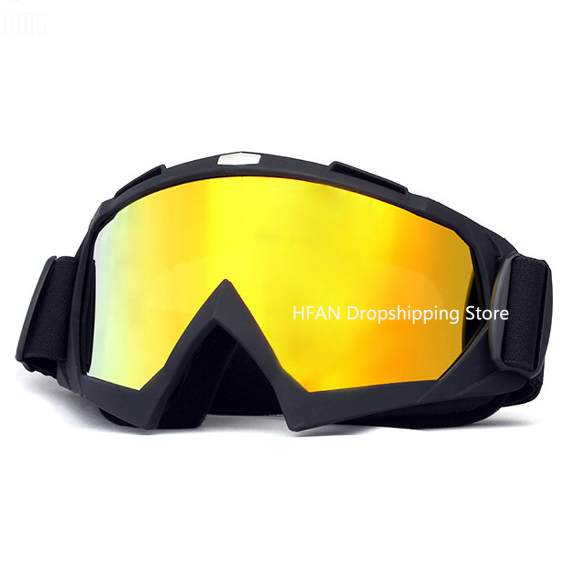 Kacamata Ski tahan angin bersepeda kacamata sepeda motor musim dingin anti-kabut Snowboard kacamata Ski masker Ski kacamata taktis kacamata hitam