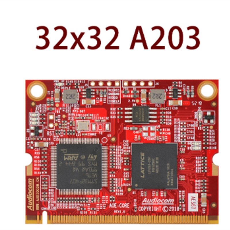 오디오 네트워크 변속기 모듈, 빨간색 PC 및 금속 32X32 오디오콤, 단테용 AES67, 1 개