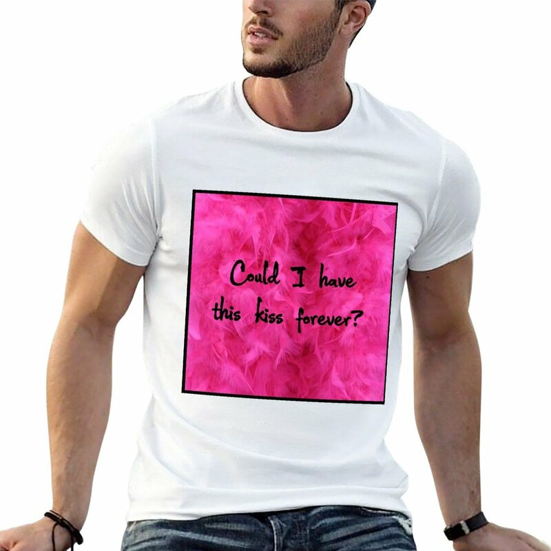 T-shirt masculina com "eu tenho este beijo", "eu tenho este beijo", "eu tenho esta manga curta", para homens