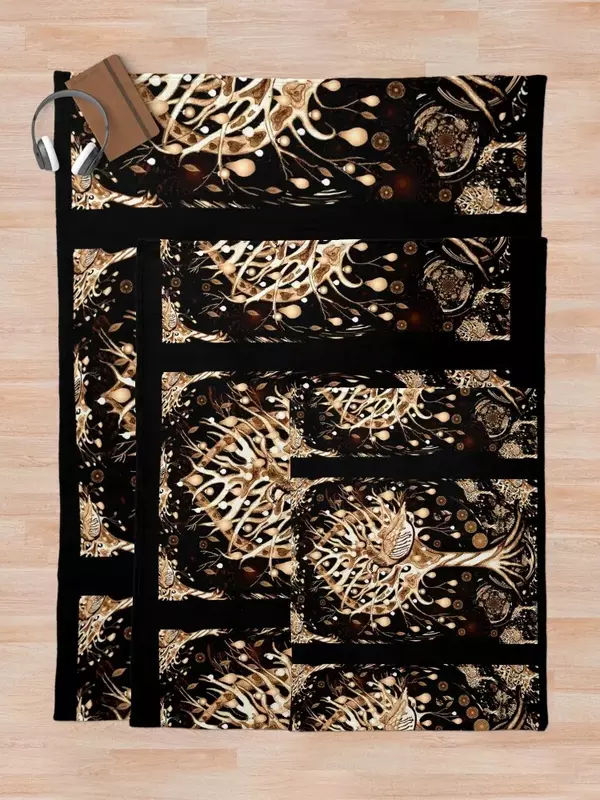 Rebhuhn in einem Birnbaum (mittelalter liche) Decke personal isierte Geschenk dekorative Wurf decken