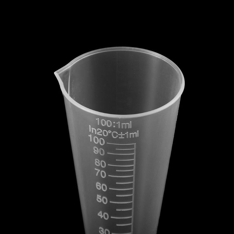 100 مللي قابلة للاستخدام للمثلث قياس كوب كوب خلط كوب بلاستيكي قاعدة مستديرة للطلاء الراتنج الايبوكسي الفن المطبخ لابورا
