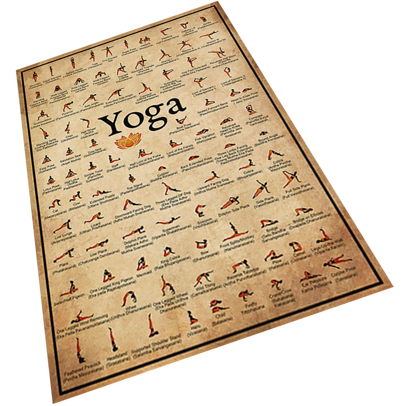 Canvas Design Wall Picture Household Wall Decor Yoga Posture Poster