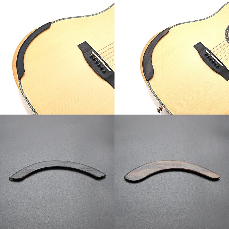 F1FD 木製アコースティックギターアームレスト取り付けテープ付き自己粘着ギターアームレスト 39-41 インチフォークギターアクセサリー用
