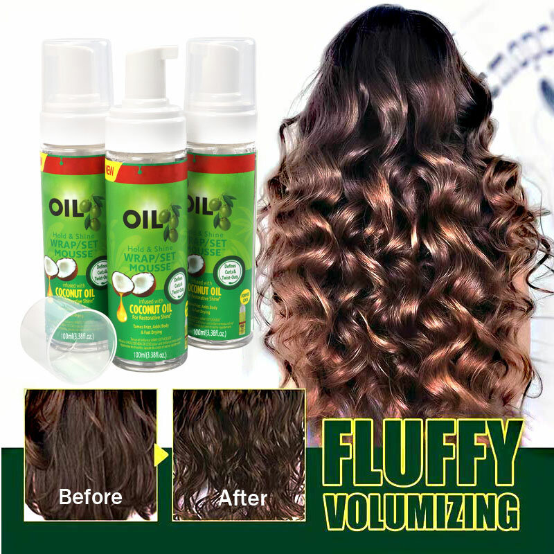 Hair Styling Polisher Set, Scalp Oil Edge Control, Hair Wax Stick, Mousse Glossing, Iniciante amigável, Styling Produtos