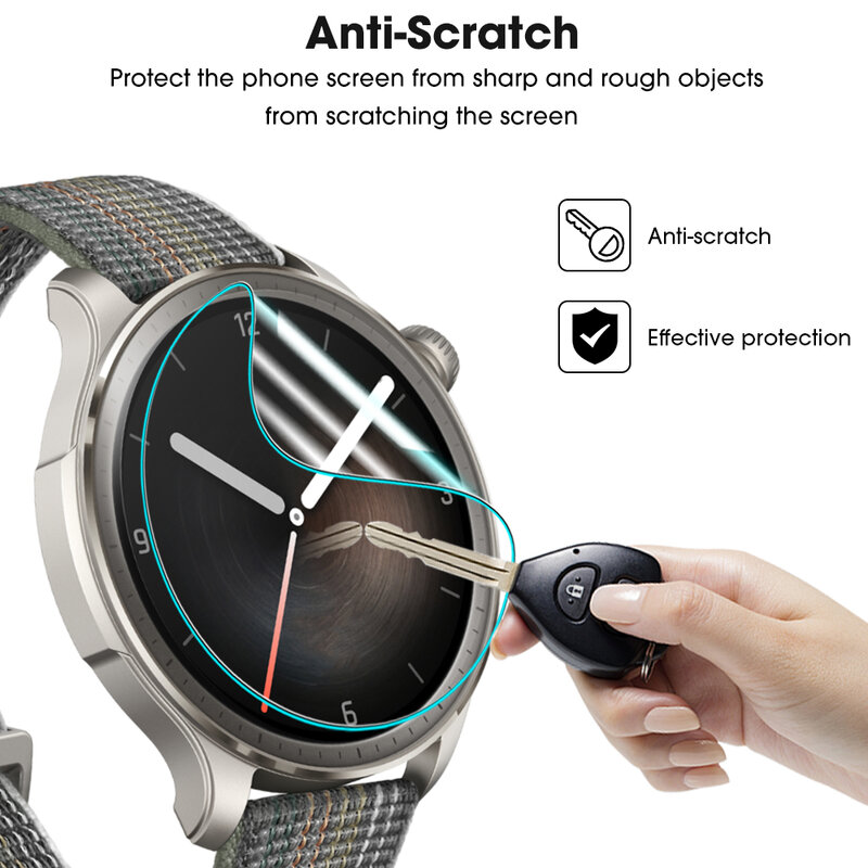 Soft TPU Hydrogel Film para Amazfit Balance Smart Watch, Capa Protetora de Tela, Anti Scratch, Vidro Não Temperado, 1-10Pcs