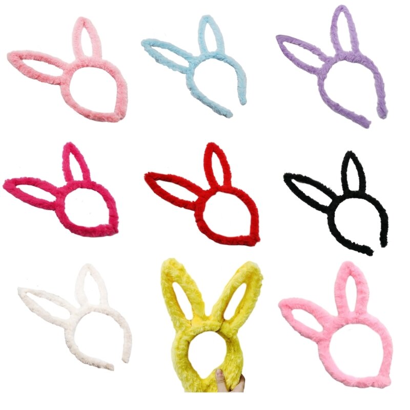 Adorável coelho forma orelha, argola cabelo, cosplay, personagem anime, suporte cabelo, transmissão para
