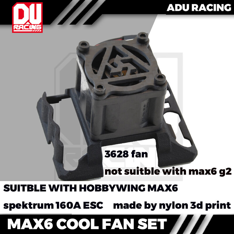 ADU RACING 3D NYLON PRINT HOBBYWING MAX6 3628 zestaw wentylator