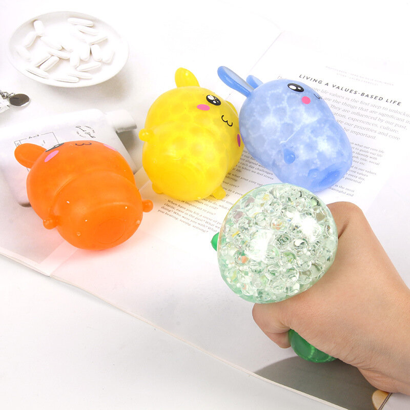 Bambini pasqua coniglio giocattolo morbido Push antistress sensoriale spremere giocattoli per bambini adulti decompressione giocattoli del fumetto buona pasqua