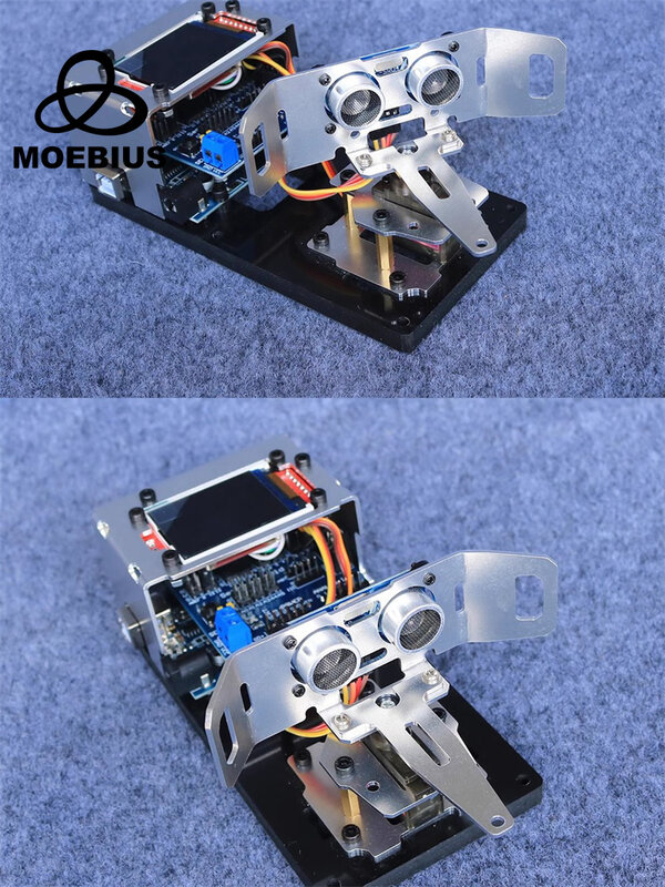 Nuovo per Arduino Ultrasonic Radar Maker Kit di apprendimento per la programmazione delle scuole superiori fai da te rilevatore ad ultrasuoni giocattolo per stelo