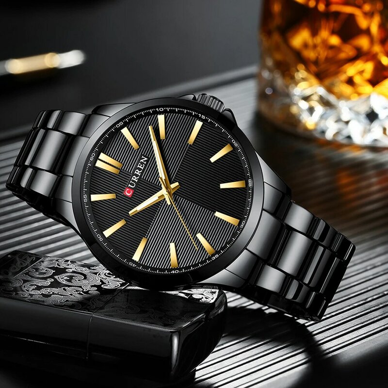 CURREN Männer Uhr Top Marke Luxus Wasserdicht Militärischen Armee Männlichen Uhr Sport Edelstahl Armbanduhr relogio masculino 8322