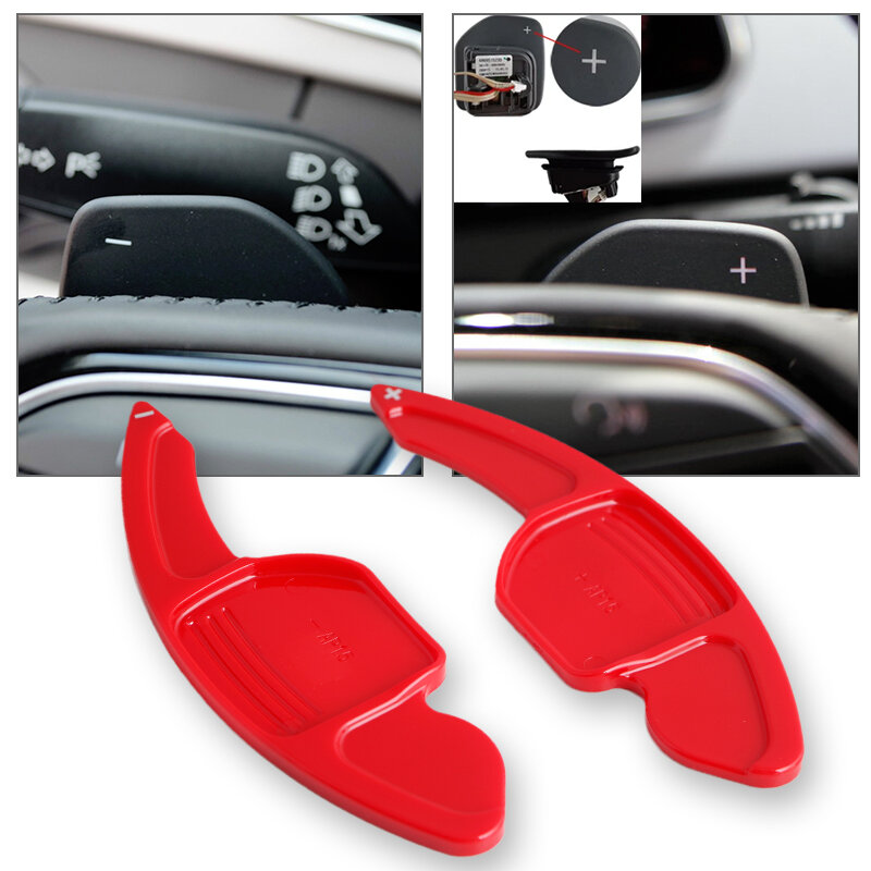 Car Steering Wheel Shift Paddle Extension For Audi A3 A4 A4L A5 A6 A7 A8 Q3 Q5 Q7 TT S3 R8 MK2 S5 DSG Shifting Paddle