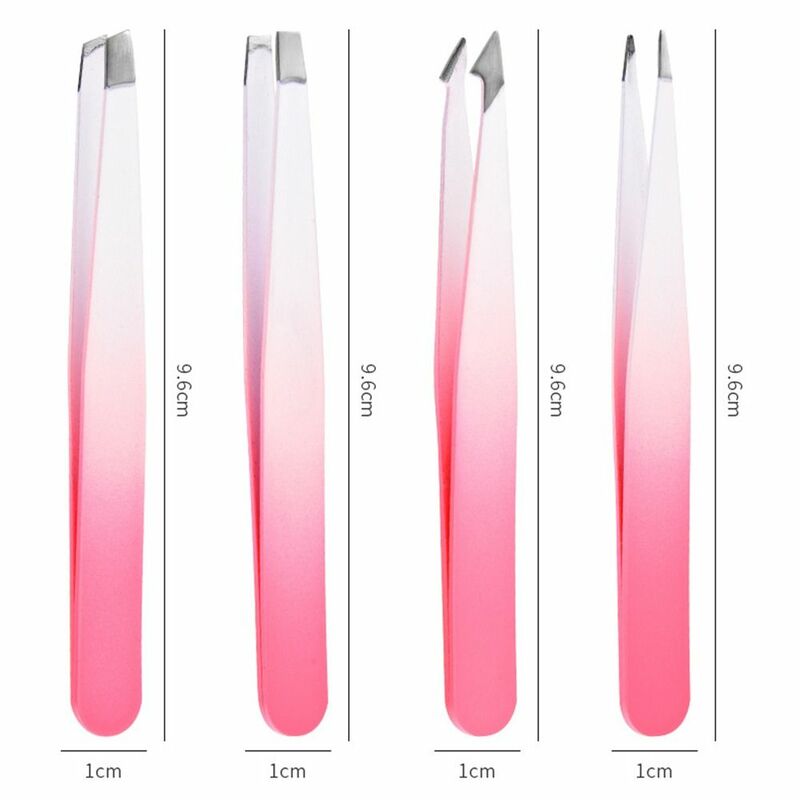 Stainless Steel Eyebrow Pliers Colorful Multipurpose Oblique Mouth Tip Face Hair Removal Hair Removal Eye Brow Tweezer Make Up
