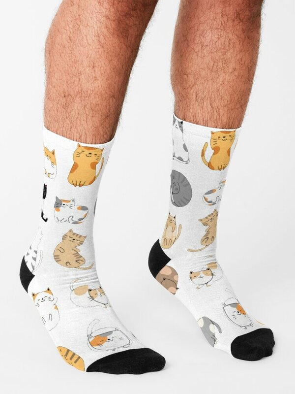 Cats Lover Socks FASHION Thermal man winter snow Socks uomo donna