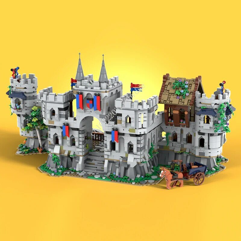 Medieval Lennox Castle Model Building Blocks, DIY Assemble Bricks, Arquitetura, Educação, Brinquedos Criativos de Natal, Presentes, 3889Pcs