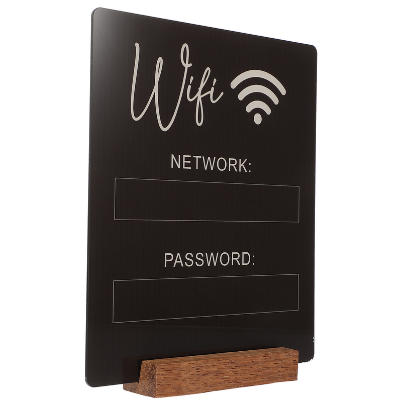 Señal de contraseña Wifi, placa acrílica, WiFi, Recordatorio de Contraseña