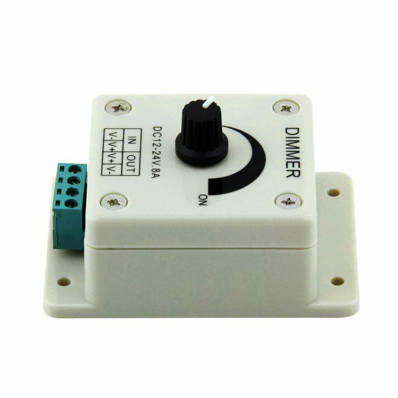 PWM dimming DC 12V 8A LED Light Protect Strip Dimmer Adjustable Brightness Controller For LED Strip Light Lamp Accessories