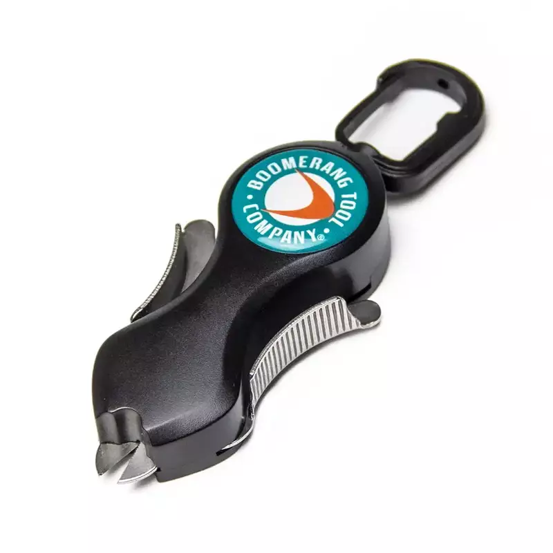 Original SNIP Fishing Line Cutter, Boomerang Tool Company, retrátil Tether, lâminas de aço inoxidável, cortar a trança limpa
