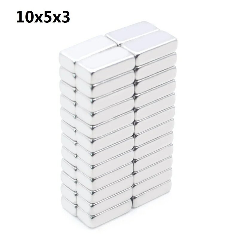 Magnet Blok Berbentuk Kubus 10/50/100/200/1000 Buah 10X5X3 Mm N35 10mmX5mm Magnet Neodymium 10X5X3 Mm Magnet Kuat NdFeB Permanen 10*5*3