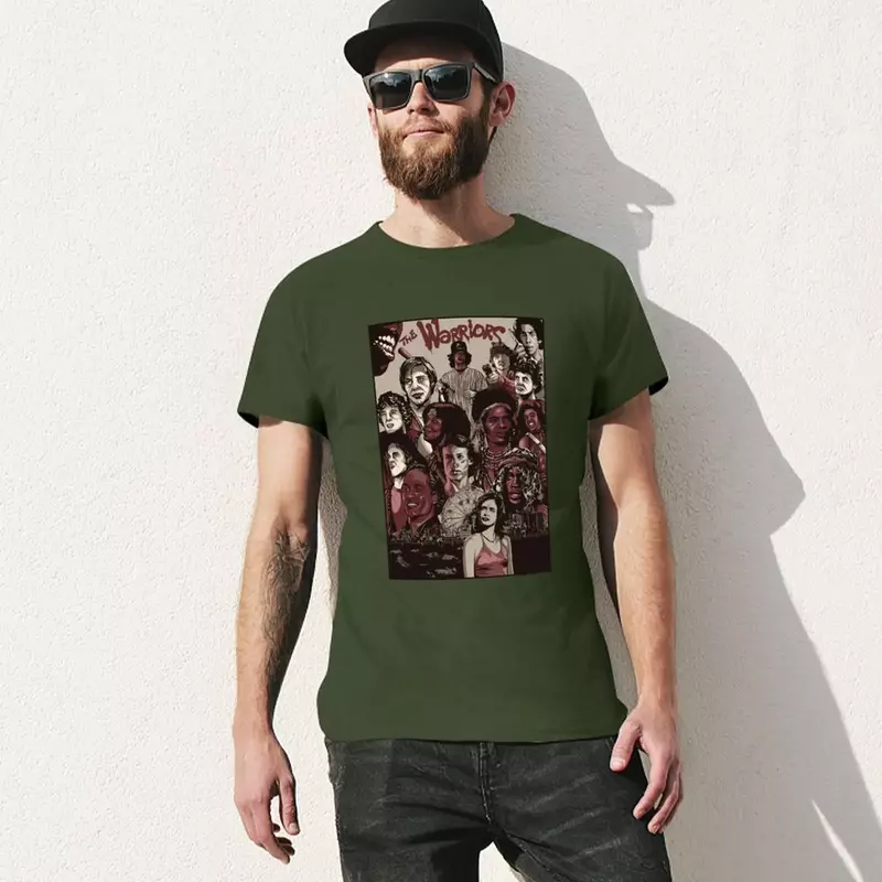 Camiseta con póster de THE WARRIORS para hombre, ropa de anime, sublime, de gran tamaño