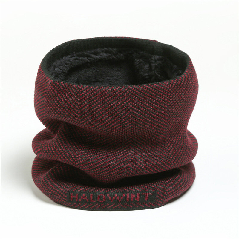 Bufanda de estilo de cuello de invierno para mujeres y hombres, bufanda deportiva de felpa cálida gruesa de punto a la moda, cubierta de cuello al aire libre de alta calidad