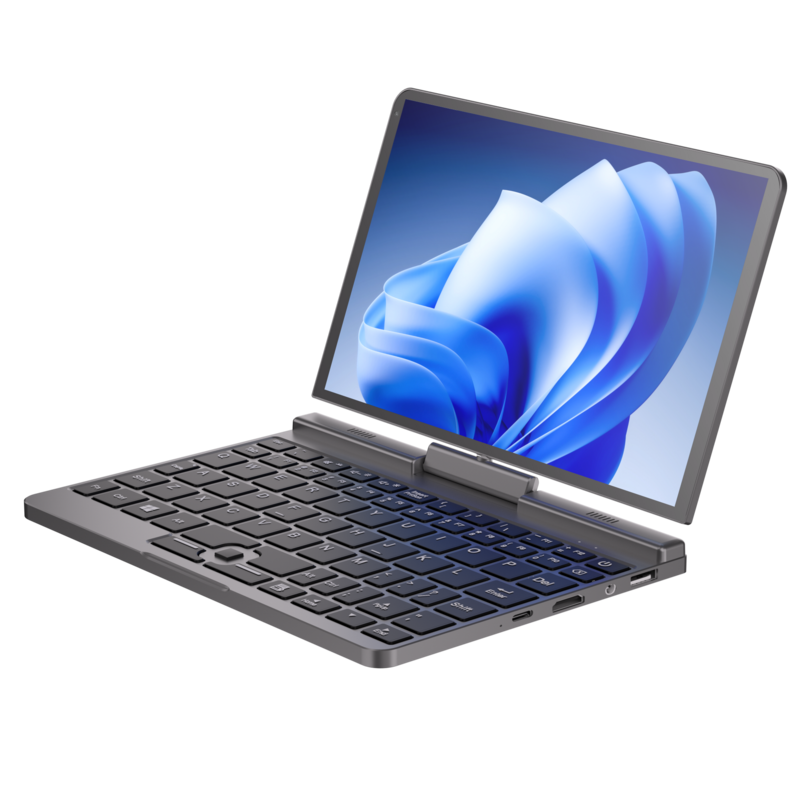 CARBAYTA Laptop Mini Gen 12 Intel N100 Quad Core layar 8 inci LPDDR5 12G 4800MHz Windows10/11Pro WiFi6 BT5.2 RJ45 LAN