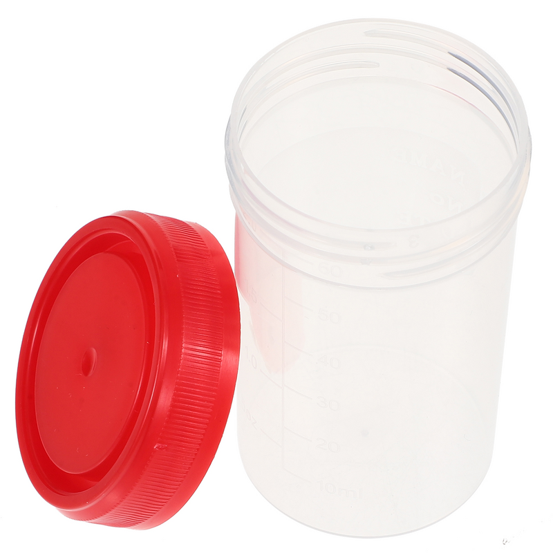 15 Stuks Plasbekers Urine Specimen Bekers Plastic Urinehouders Monster Cups Plas Met Deksel