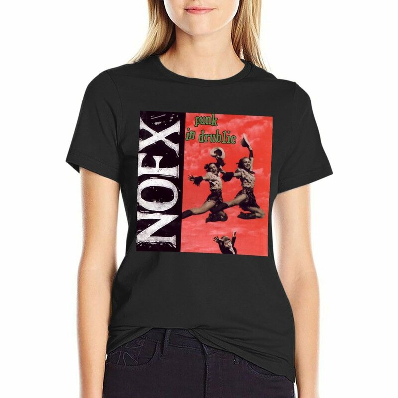 NOFX camiseta PUNK IN DRUBLIC, ropa de anime, camisa con estampado de animales para niñas y mujeres