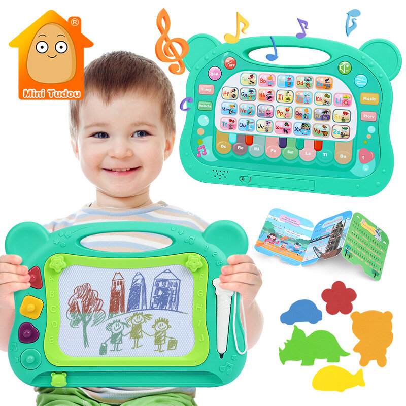 Drawing Toy Kids Magnetic Writing Painting Board Electronic Language Musical Learning Machine Educational Toys For Children Gift