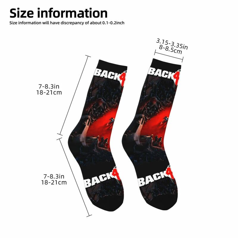 Носки мужские компрессионные, смешные сумасшедшие носки с постером, в стиле хип-хоп, в стиле Харадзюку, с принтом крови, 4 шт.