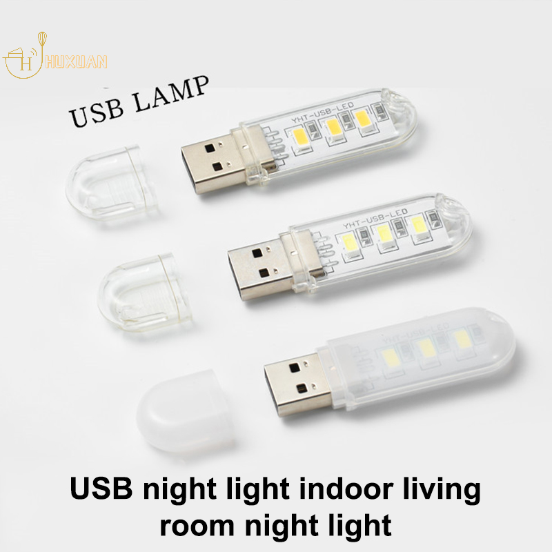 Luz clásica USB blanca/luz cálida, palo de filamento de dos colores, luz nocturna para dormitorio de estudiantes, lectura de coche, luz de techo, nuevo