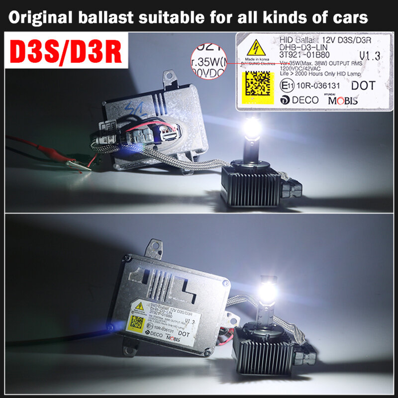 Lampu Depan LED Bullvision D3S HID D1S D2S D4S D5S D8S D1R D2R D3R Turbo LED 35000LM Chip CSP Dua Sisi 6500K 4300K 90W Plug & Play