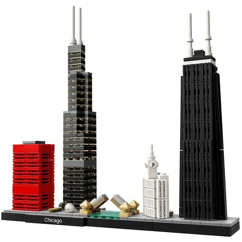 21032 건축 벽돌 클래식 도시 모델, 파리 두바이 런던 시드니 시카고 상하이 블록 세트, 어린이 장난감 선물