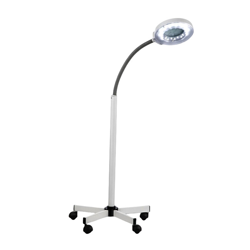Lupa con luz y soporte, lámpara de aumento con cuello de cisne Flexible, brillo ajustable, lupas iluminadas grandes
