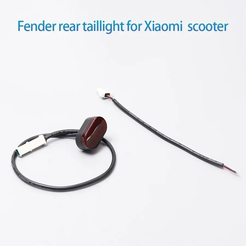 Taillights with Cable Direct Fit for Xiaomi M365 Pro Battery Line Fix Buckle Foldable Resistant Fender Light Replacement Parts
