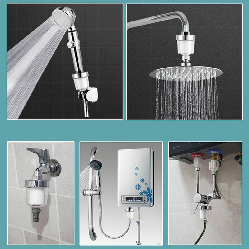 Nuovi kit di purificazione della presa d'acqua universale Pre-filtro filtro per uso domestico cotone PP per doccia/rubinetto/scaldabagno/lavatrici