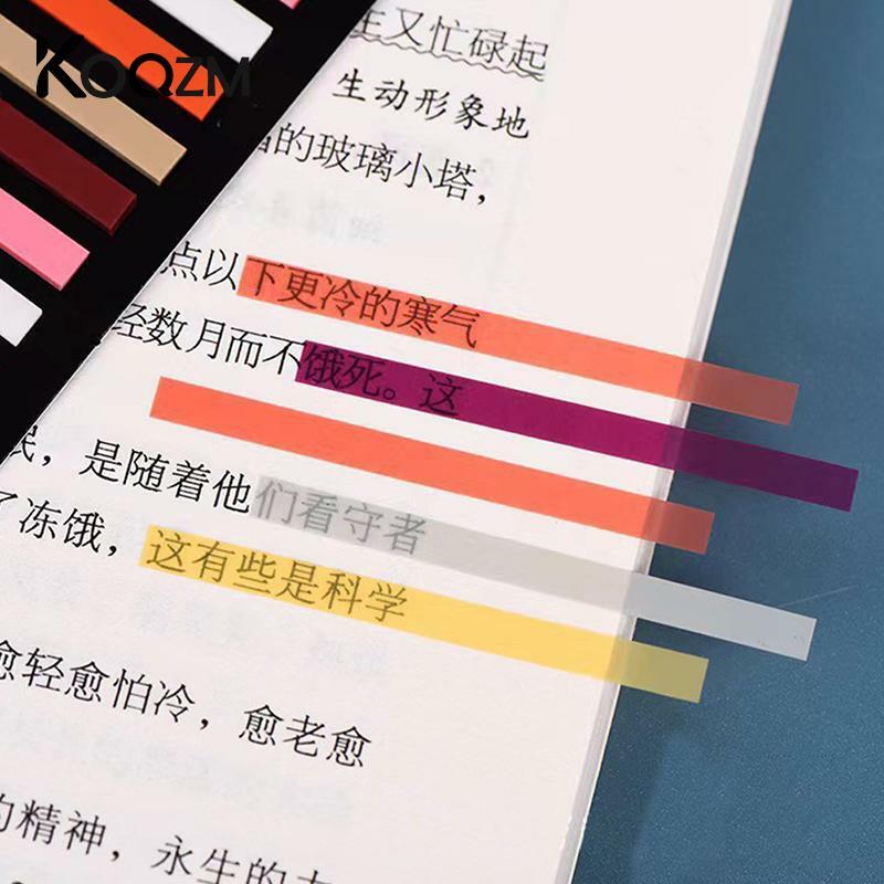 300 Sheet Transparent Flourescent Index Tabs PET Arrow Flags Sticky Note for Page Marker Planner Stickers Office School Supplies