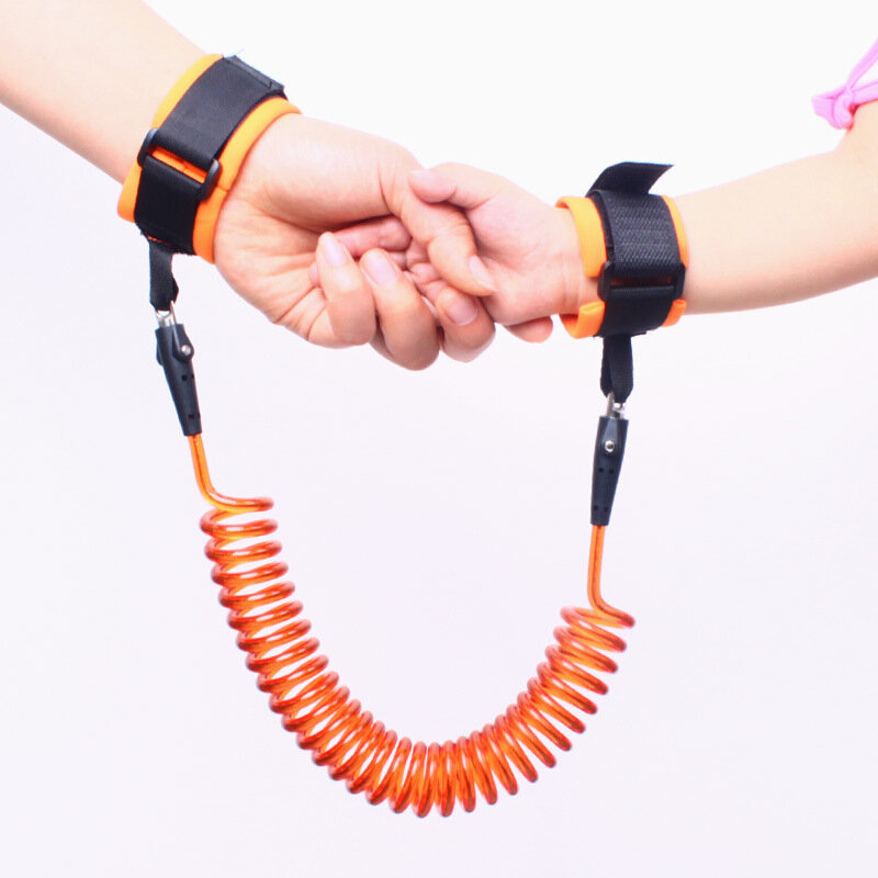 1.5M 360 ° rotazione sicurezza del bambino braccialetto Anti-perso per bambini corda di trazione per cintura Anti-smarrimento