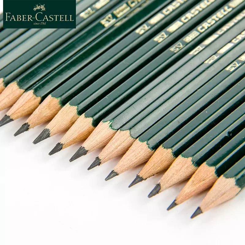 파버 카스텔 9000 스케치 연필, 파버 카스텔 아트 흑연 연필, 쓰기 음영 스케치 블랙 리드 디자인, 12 개, 16 개