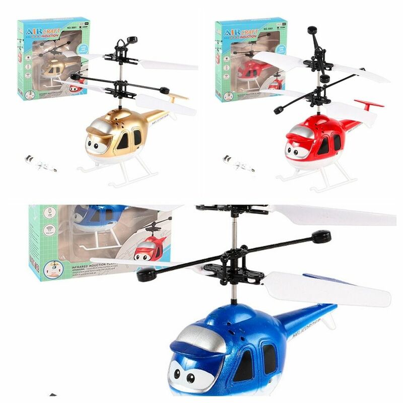 Met Usb Lading Infrarood Sensor Helikopter Speelgoed Indoor Vlucht Speelgoed Helikopter Inductie Vliegende Speelgoed Kinderen Vliegtuig Speelgoed Plastic